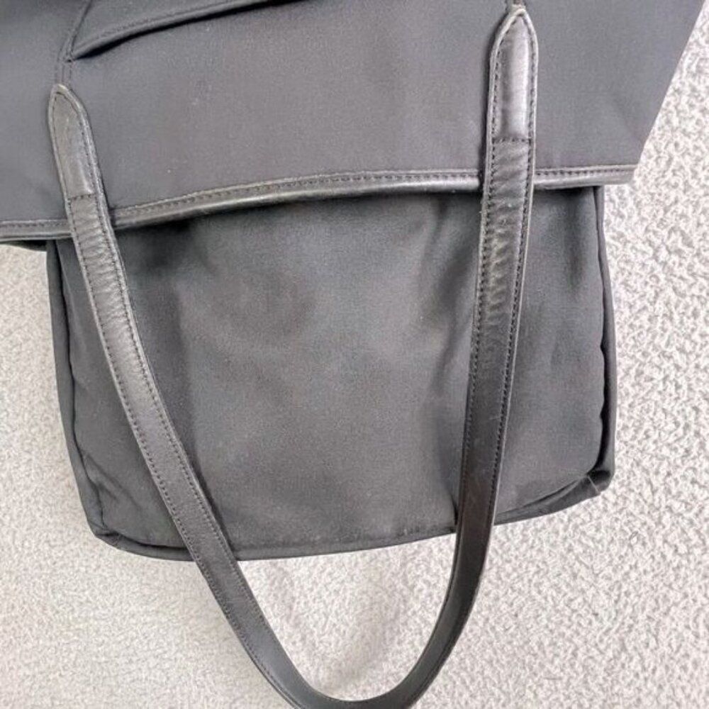 COACH A9N 6217 NEW YORK MEDIUM BAG BLACK NEOPRENE AND LEATHER - Picture 7 of 10